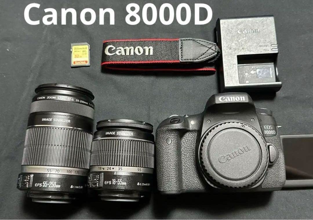 Canon EOS 8000D ダブルズームレンズセット
