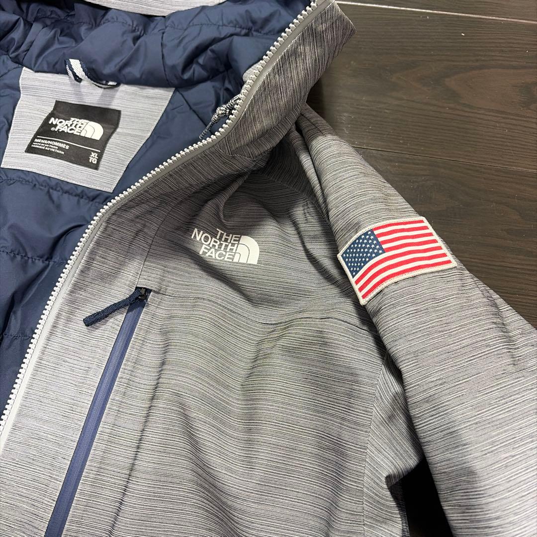 THE NORTH FACE XL ダウンジャケット グレー/ネイビー