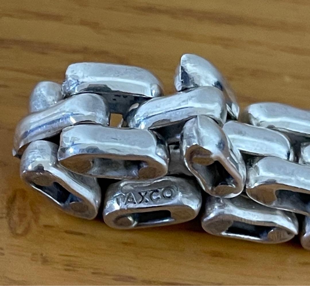 美品 LAVER 3 LINK RING S 指輪 メキシカンジュエリー