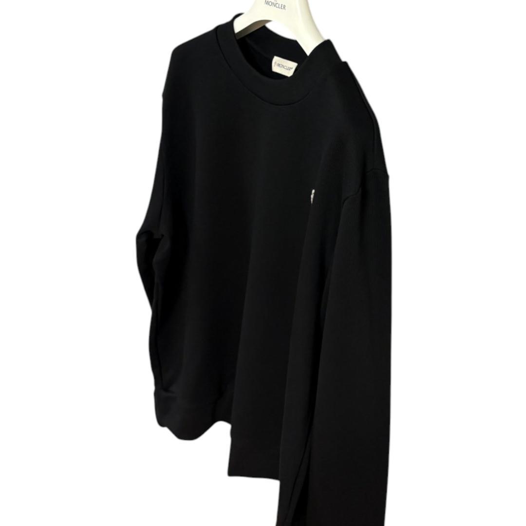 【新品未使用】MONCLER クルーネック スウェット　XL　黒色 トレーナー