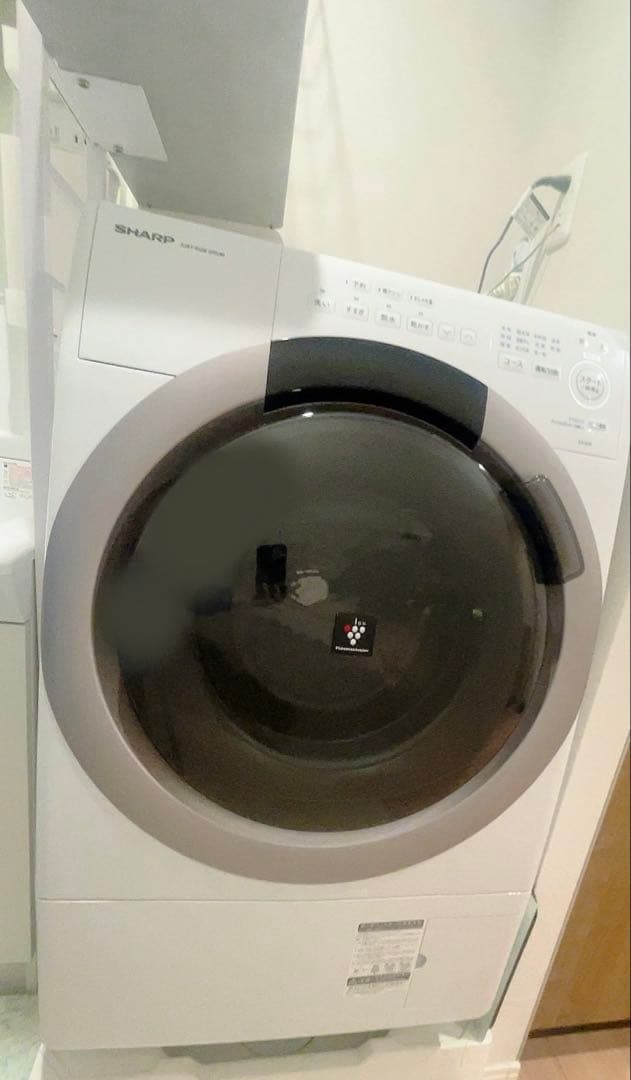 SHARP ドラム式洗濯機 ES-S7K-CR 7kg乾燥3kg