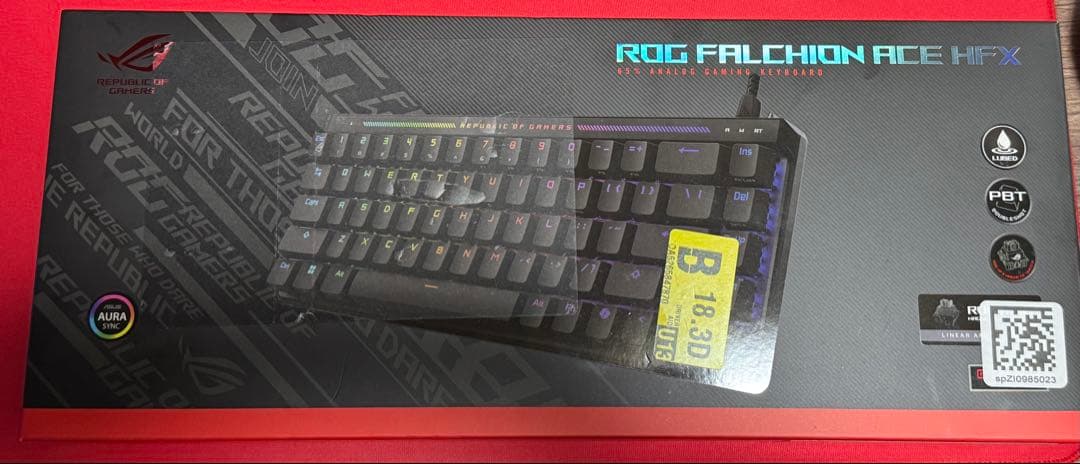 ROG FALCHION ACE HFX キーボード　ラピットトリガー