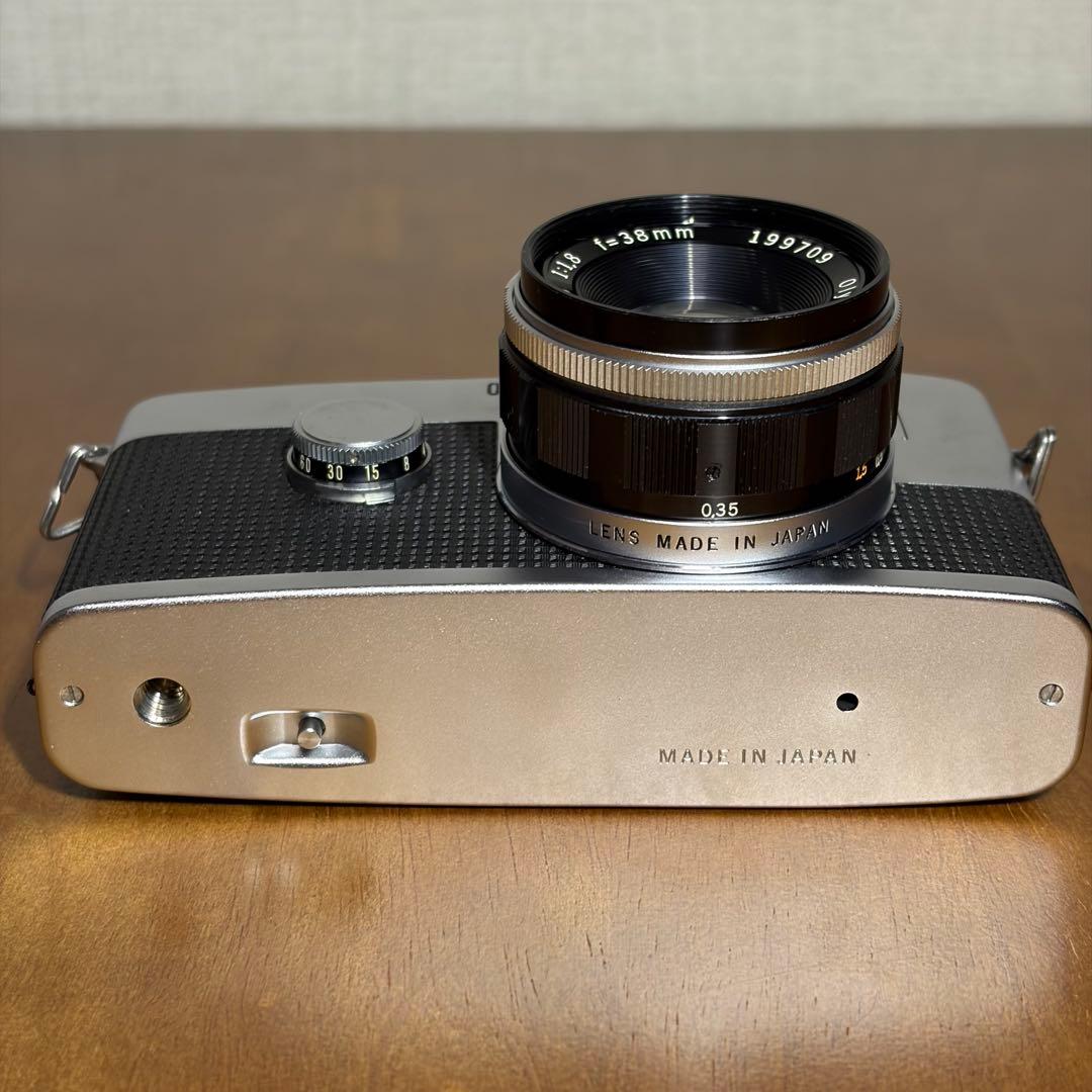 オリンパス PEN-F+F.Zuiko 38mm F1.8　ハーフカメラ 中古