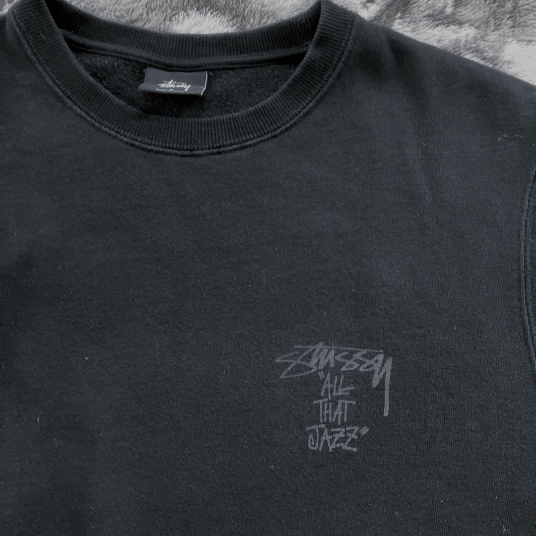 Stüssy ブラック スウェット　シャドーマン