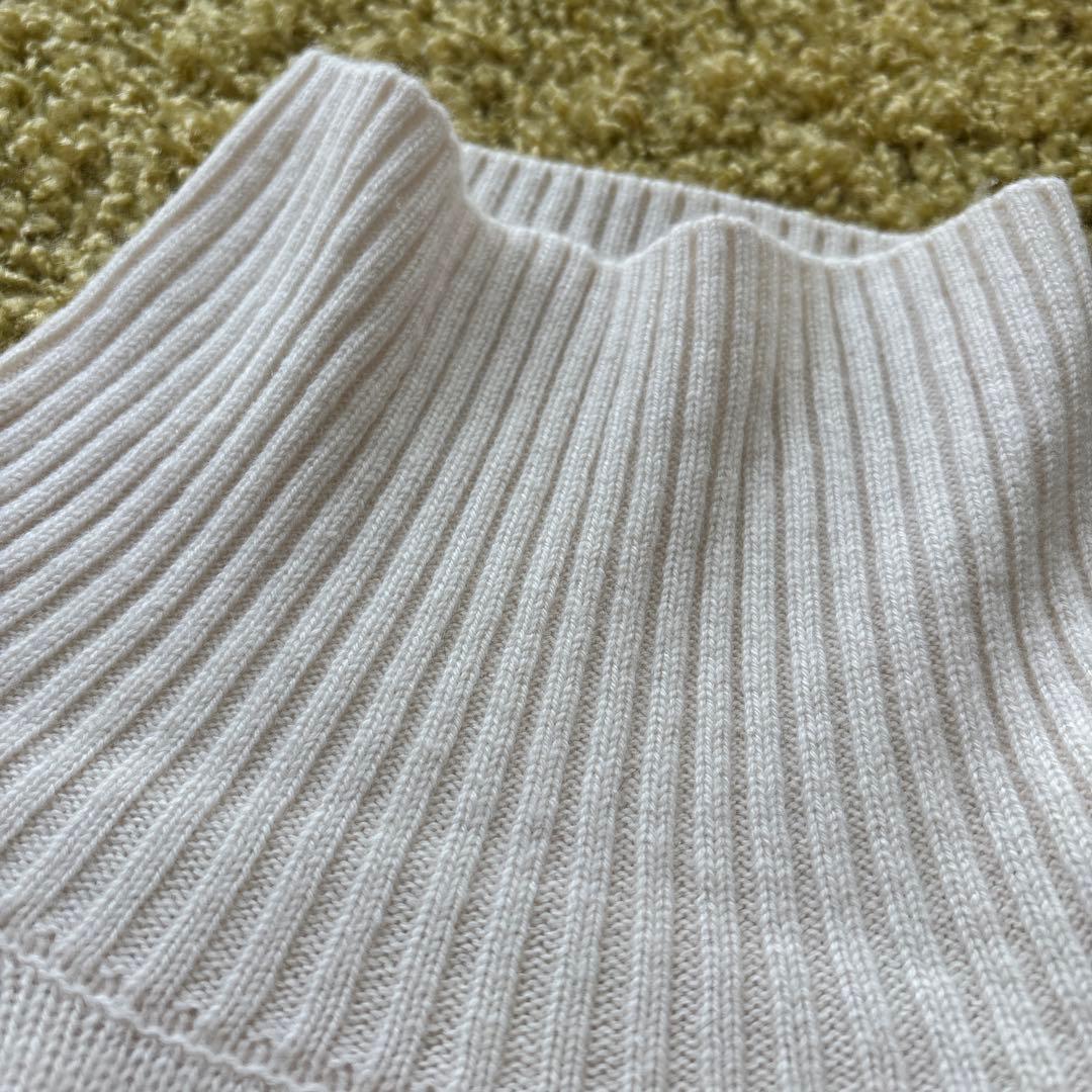 ウールカシミヤラグランタートルニット/スピックアンドスパン　新品未使用