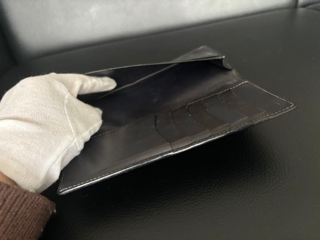 Berluti セコイア カリグラフィ スクリット レザー 長財布 二つ折り