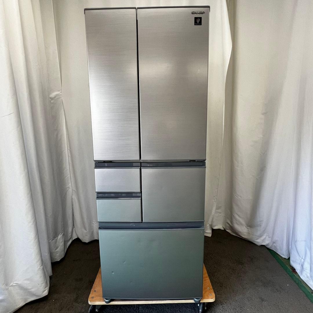 133 冷蔵庫　大型　シャープ　500ℓ 両開き　シルバー　安い　中古　設置無料
