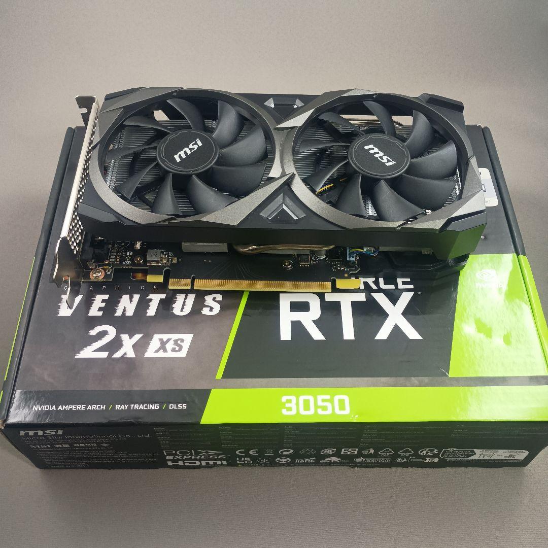 【中古】MSI RTX3050 VENTUS 2X XS 8G OC 6pin
