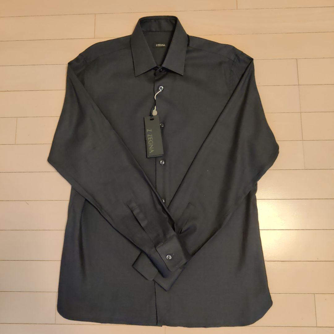 Z ZEGNA ダークグレー 長袖シャツ41