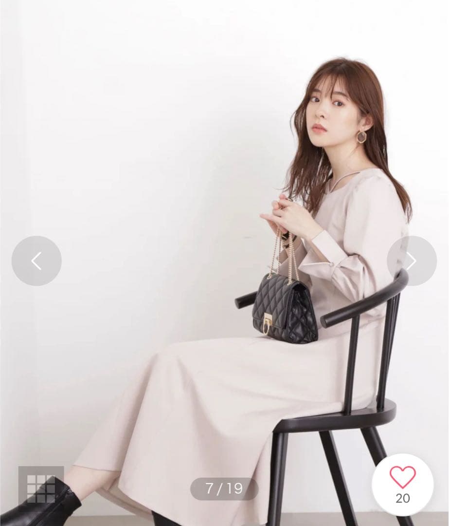 PROPORTION BODY DRESSINGデコルテストラップワンピースM