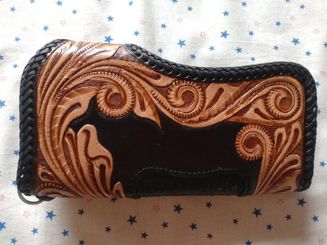 【JIMMY】未使用！ラプスラズリ付きクロコダイルコブ付き長財布