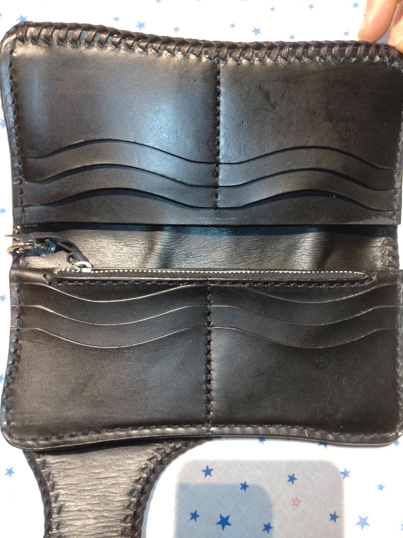 【JIMMY】未使用！ラプスラズリ付きクロコダイルコブ付き長財布