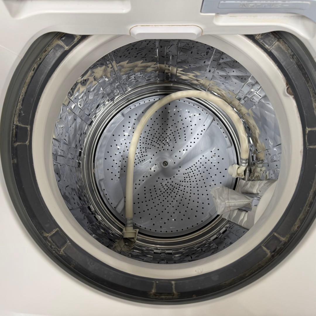 142 シャープ乾燥付洗濯機　8/4.5キロ　小型　一人暮らし　家庭用　ブラウン