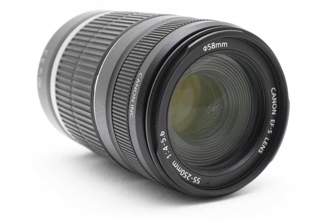 超美品 キヤノン EF-S レンズ 55-250mm f4-5.6 Canon