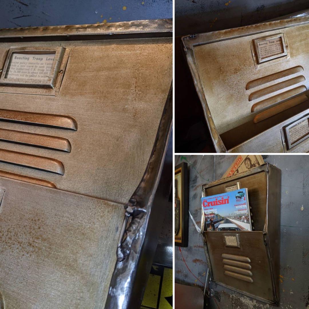 無骨さ半端ない！ペーパーホルダー マガジンラック（ダブル） インダストリアル