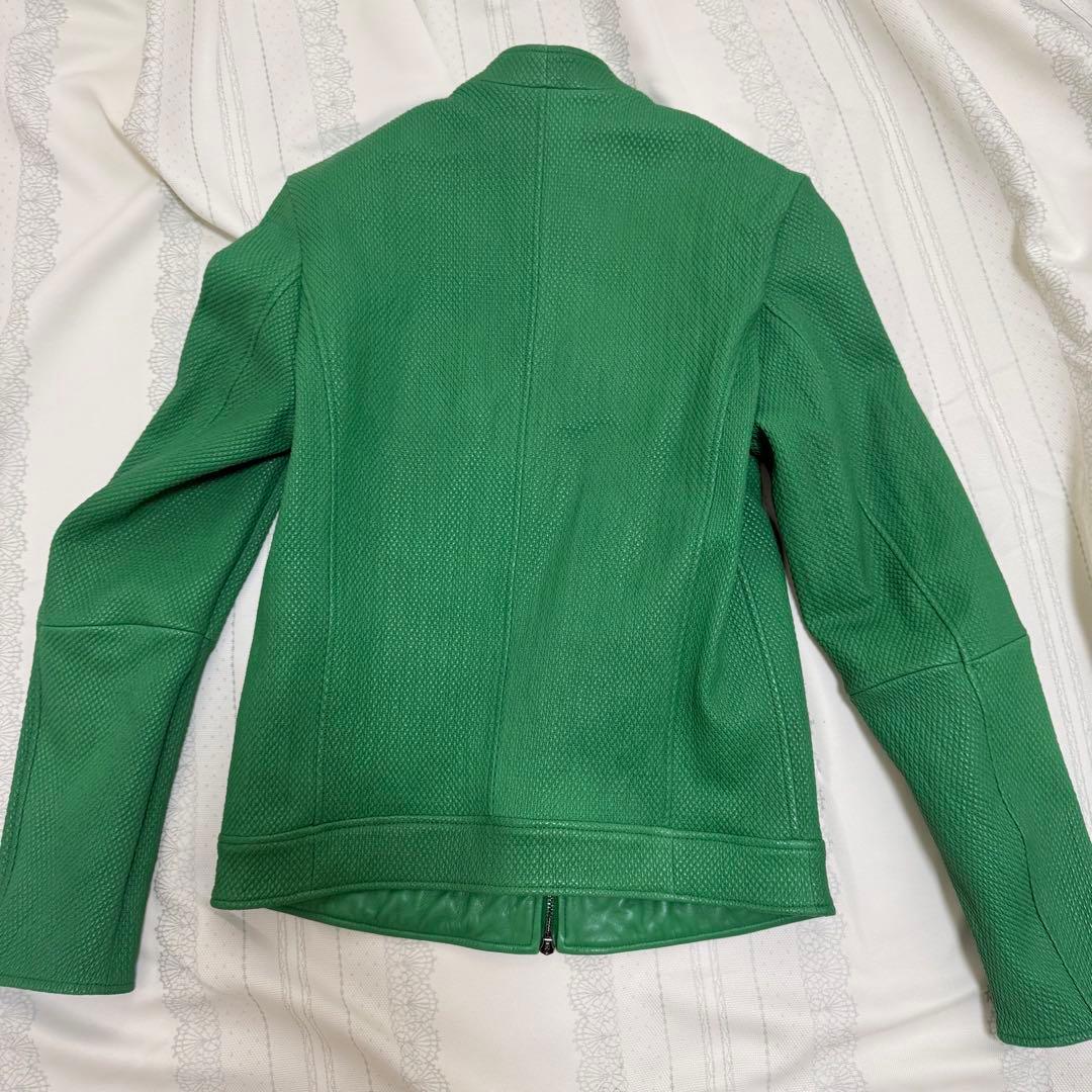 ト*ラ様 定価約30万円【未使用品】EMPORIOARMANI グリーン レザー