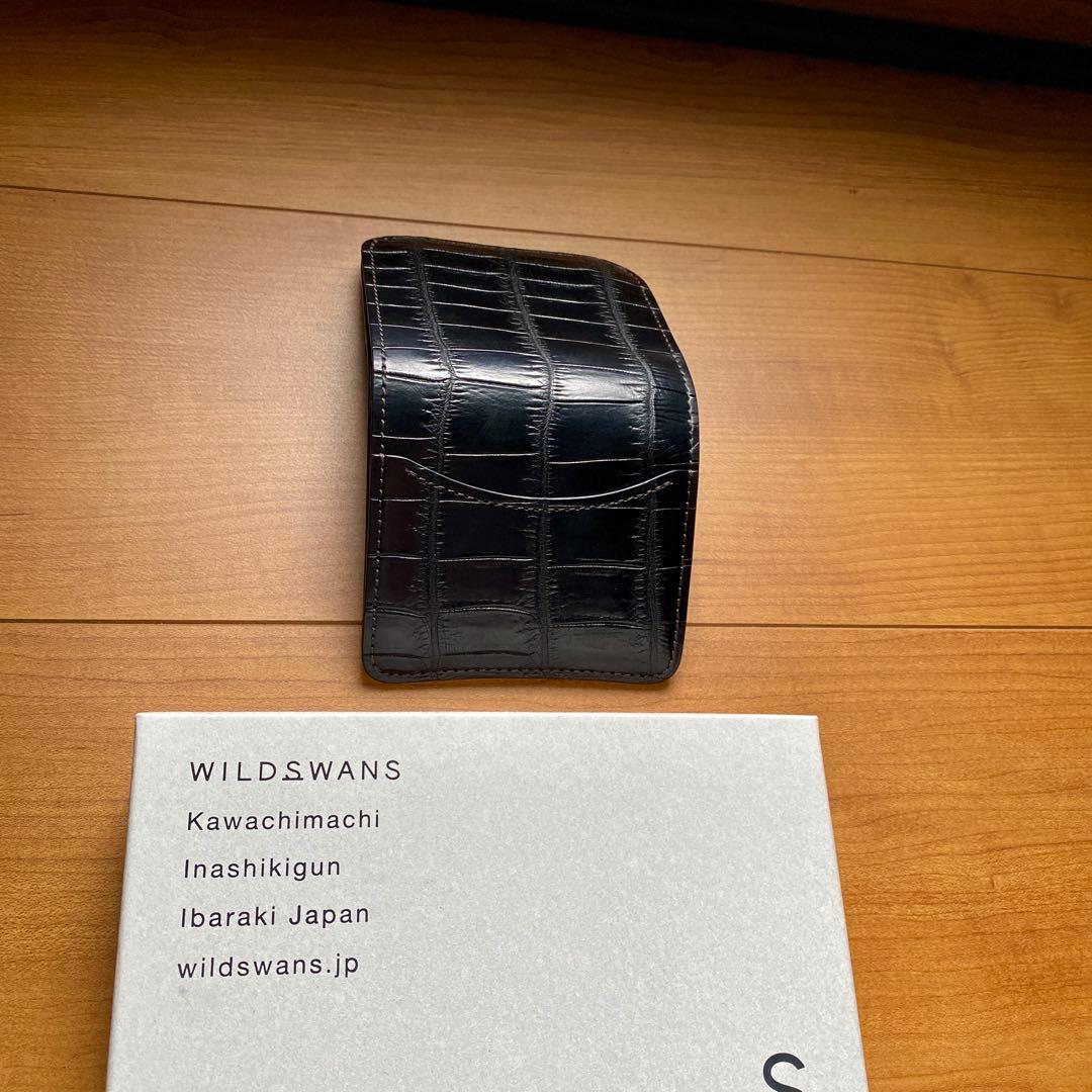ワイルドスワンズ パームV2 クロコ サドルプルアップ ブラック
