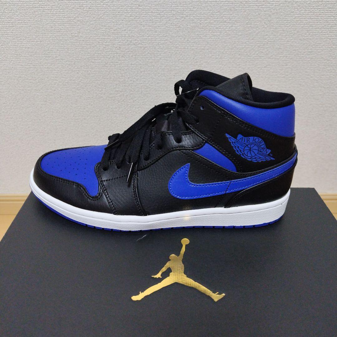 新品Nike Air Jordan 1 ブラック/ブルー ハイカット27.5cm