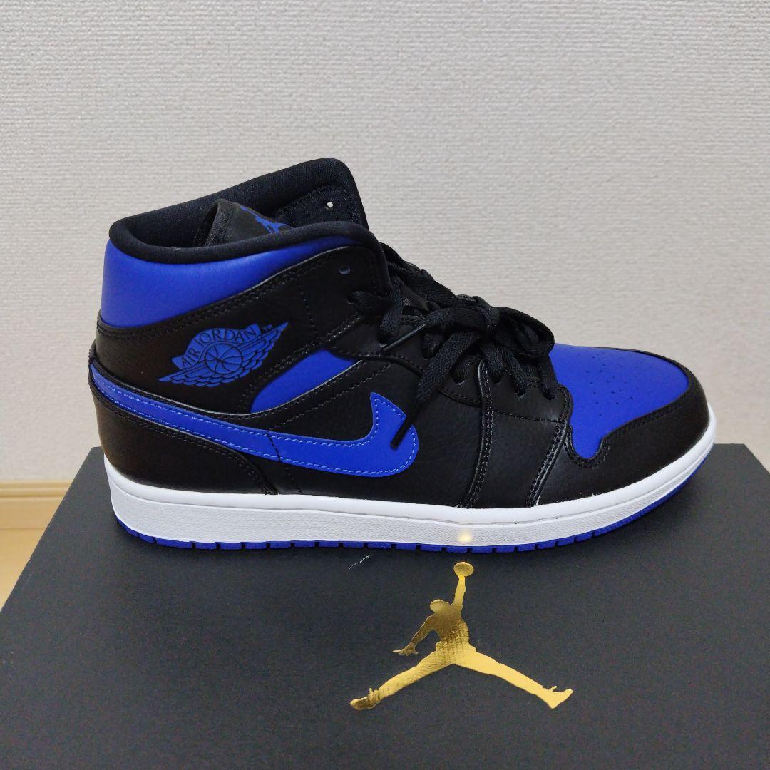 新品Nike Air Jordan 1 ブラック/ブルー ハイカット27.5cm
