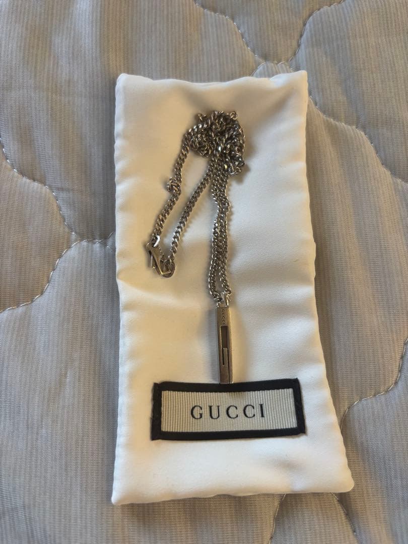 GUCCI グッチ カットアウト G ネックレス シルバー AG925