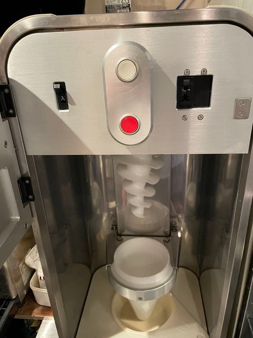 値下げ！BJ フルーツアイスクリームブレンダー　赤　オカネツ