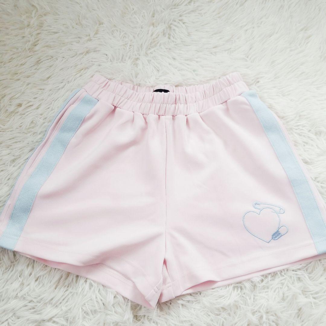 【大人気】　新品 ACDCRAG　輸血ジャージ　安心ショーパン　ピンク　ゆるだぼ