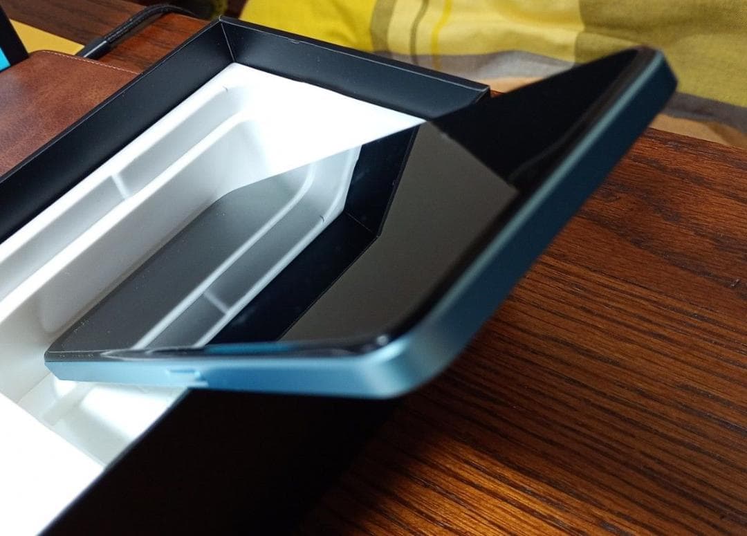 【2日間限定価格】OPPO A77 ブルー 本体 箱・説明書付　電源コード無し⑪