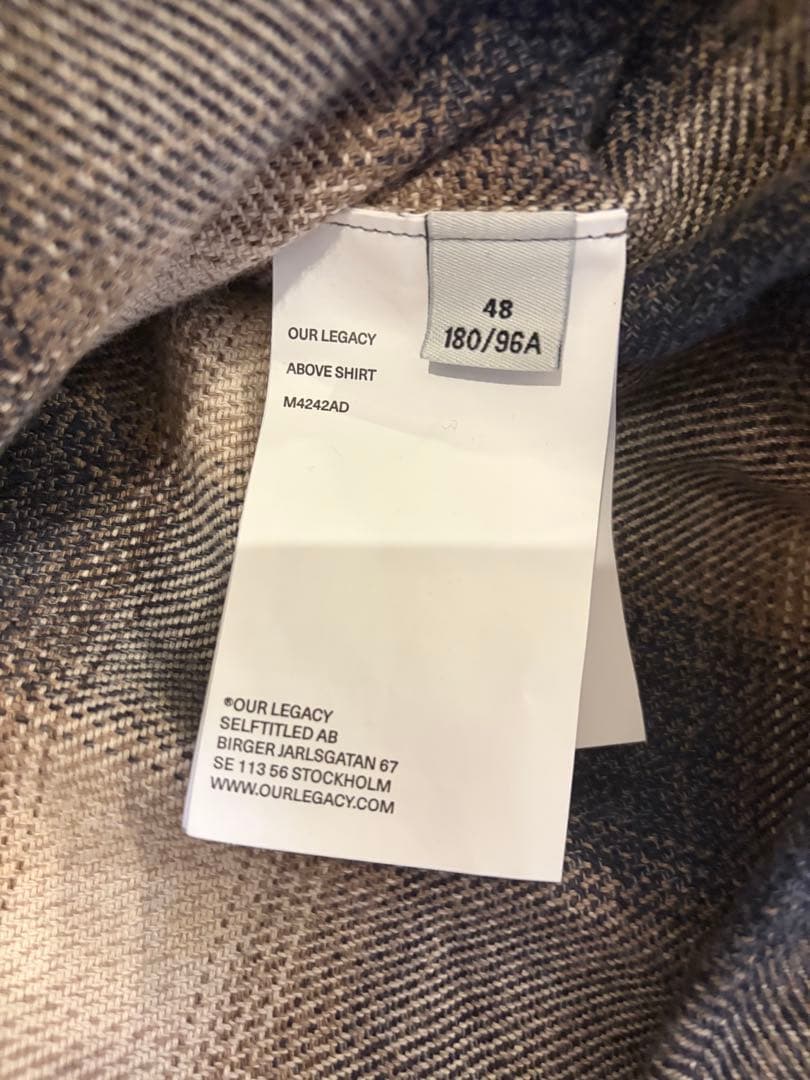トップス OUR LEGACY ABOVE SHIRT 48