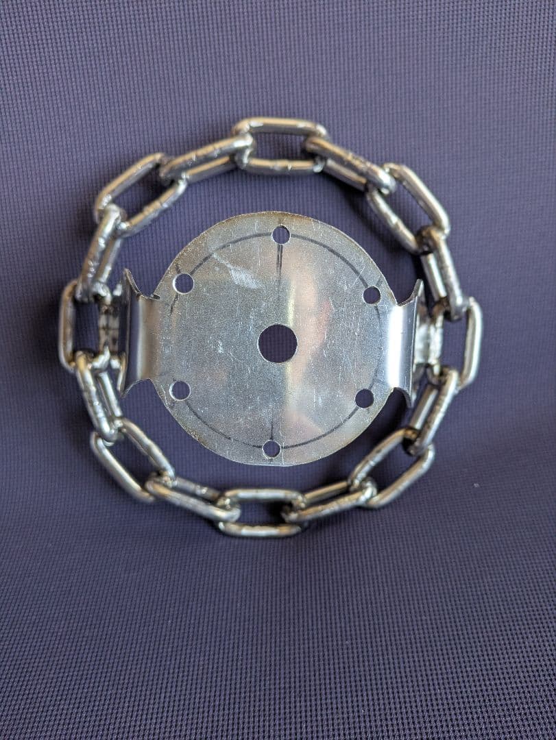 チェーンステアリング8インチステンレス　ローライダー　マッドマックス　モモステ