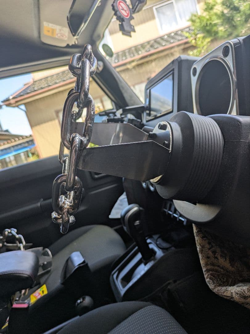 チェーンステアリング8インチステンレス　ローライダー　マッドマックス　モモステ