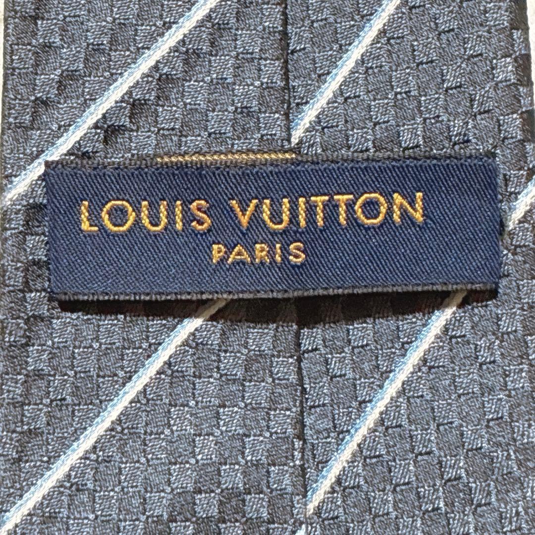 ♾️A氣ちゃんX♾️ ⭐️ルイヴィトン　マイクロダミエ　ネクタイ　光沢