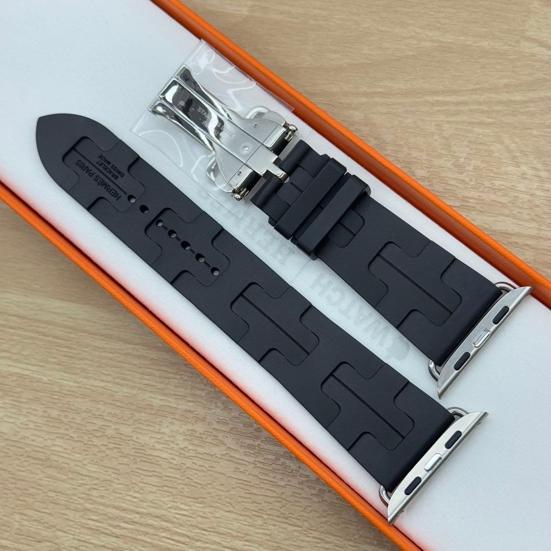 2261 46㎜未使用　Apple Watch エルメス　キリム　ブラック