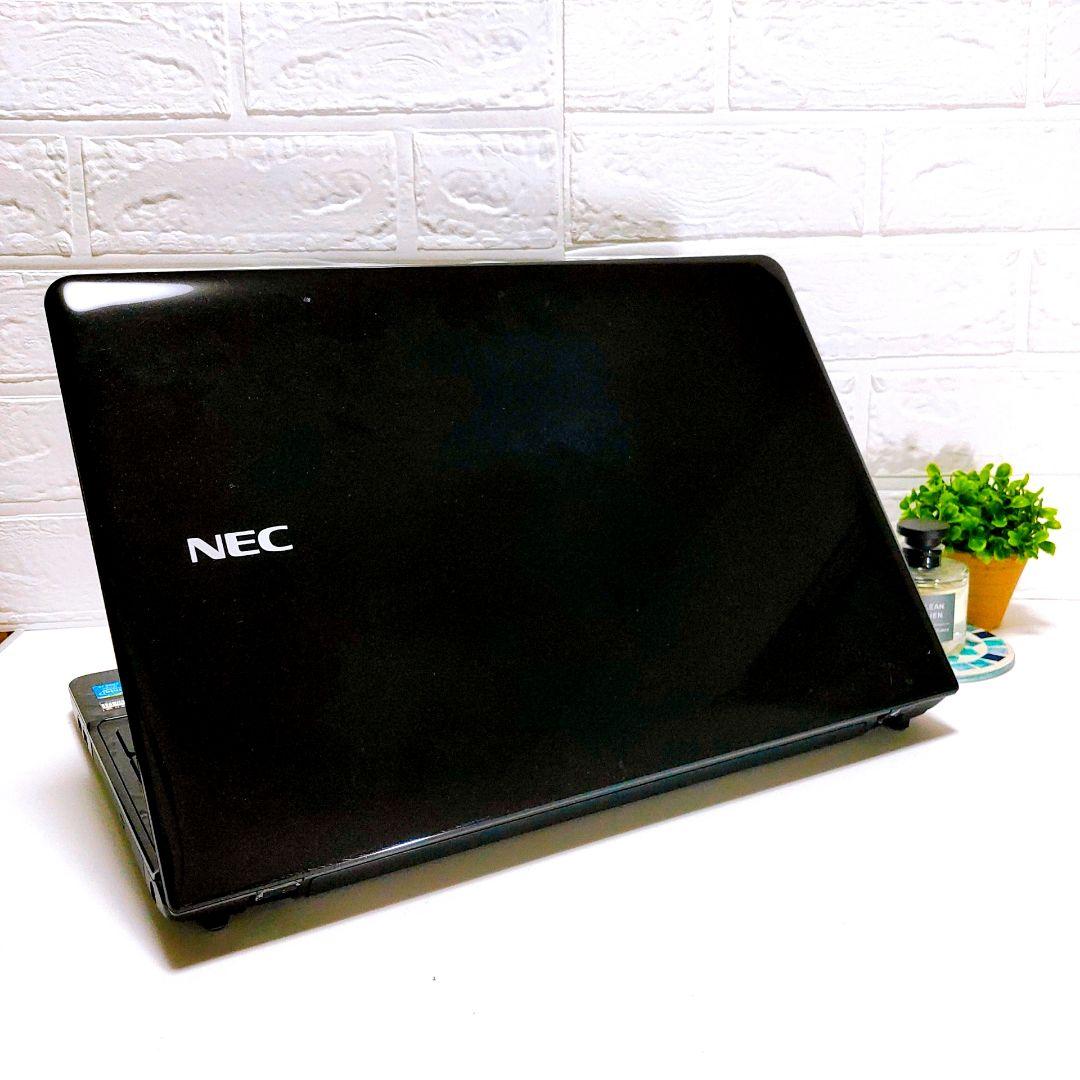 ブルーレイ見れる❣️オフィス✨YouTube✨保存大容量カメラ付黒ノートパソコン