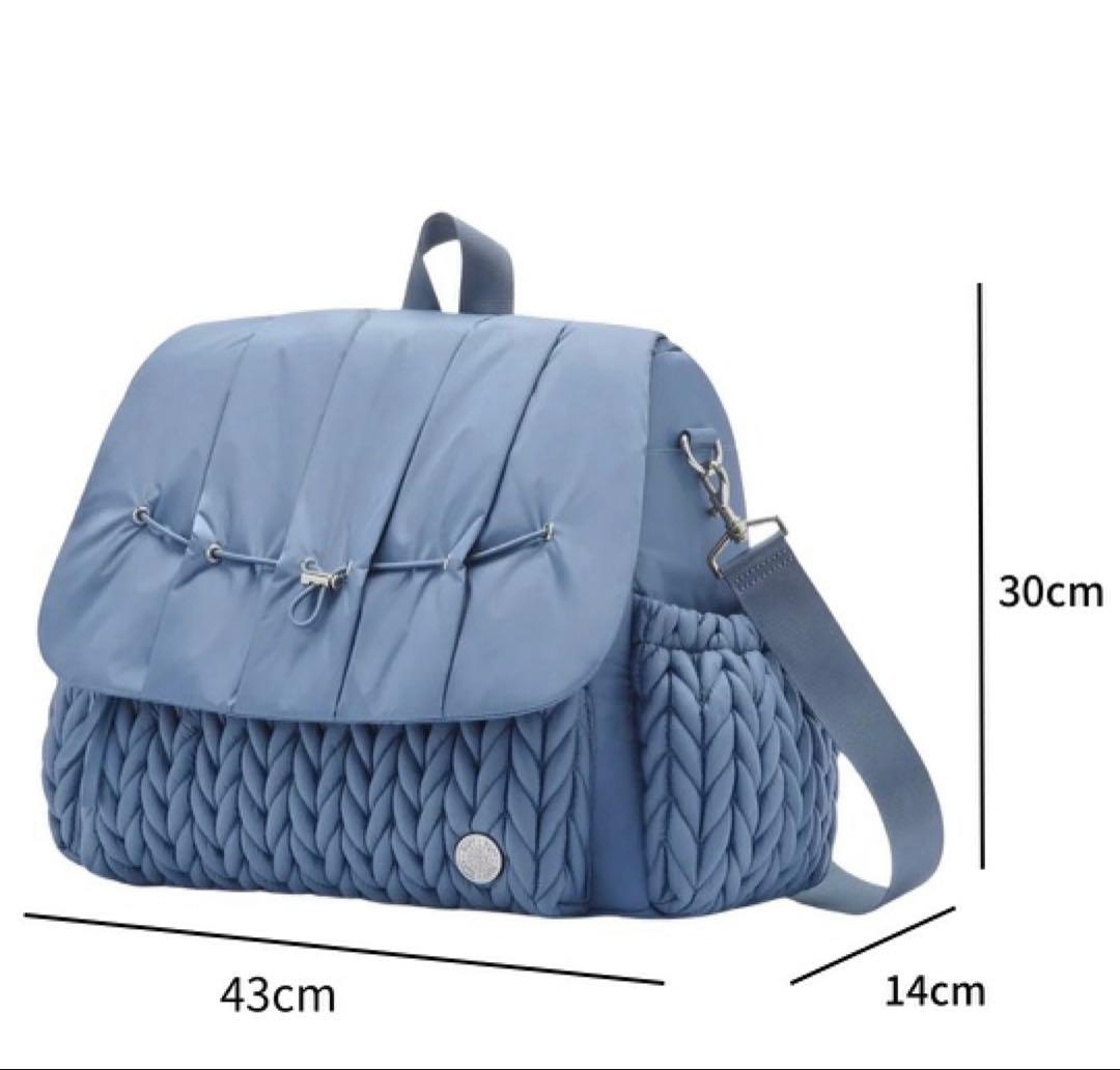 HAPP 2WAY マザーズバッグ マザーズリュック　ショルダーバッグ　ネイビー