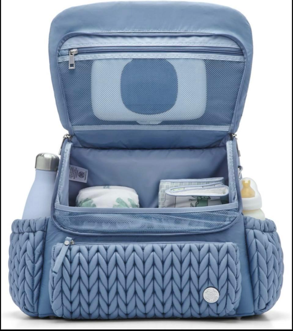 HAPP 2WAY マザーズバッグ マザーズリュック　ショルダーバッグ　ネイビー