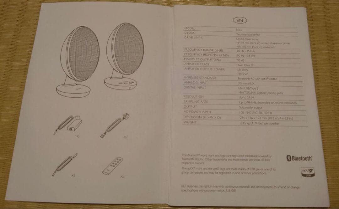 KEF スピーカー　EGG ワイアレス