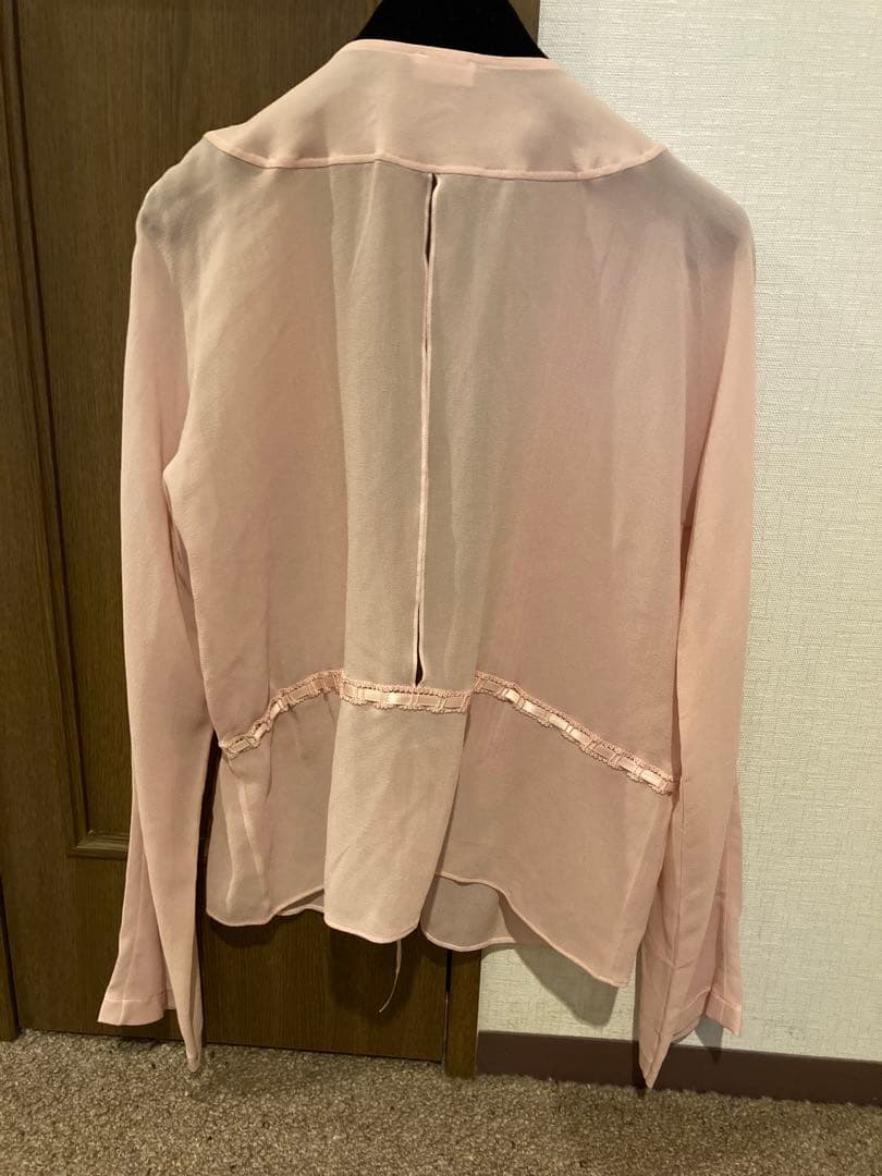 ラペルラ　シルクカーディガン　サイズ1 パウダーピンク