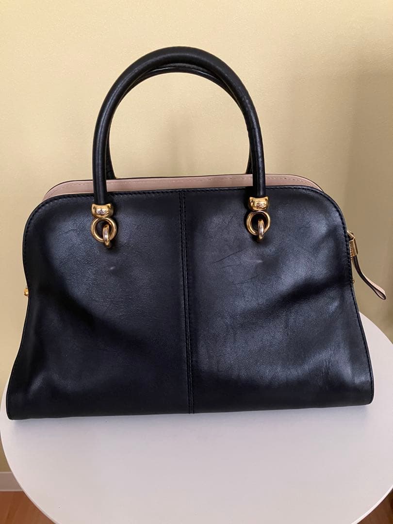 TOD’S セラ ラージ バイカラー バック&ショルダーバック