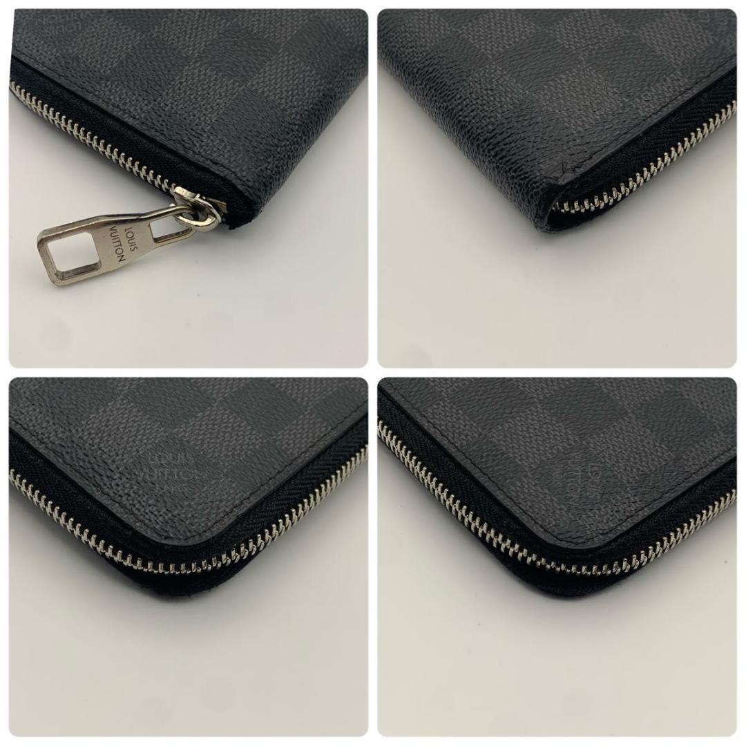 鑑定済み ルイヴィトン ダミエグラフィット ジッピーウォレット ヴェルティカル