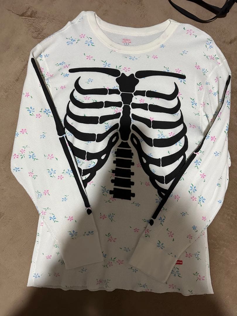 トップス Supreme Hanes Bones Thermal Crew Floral