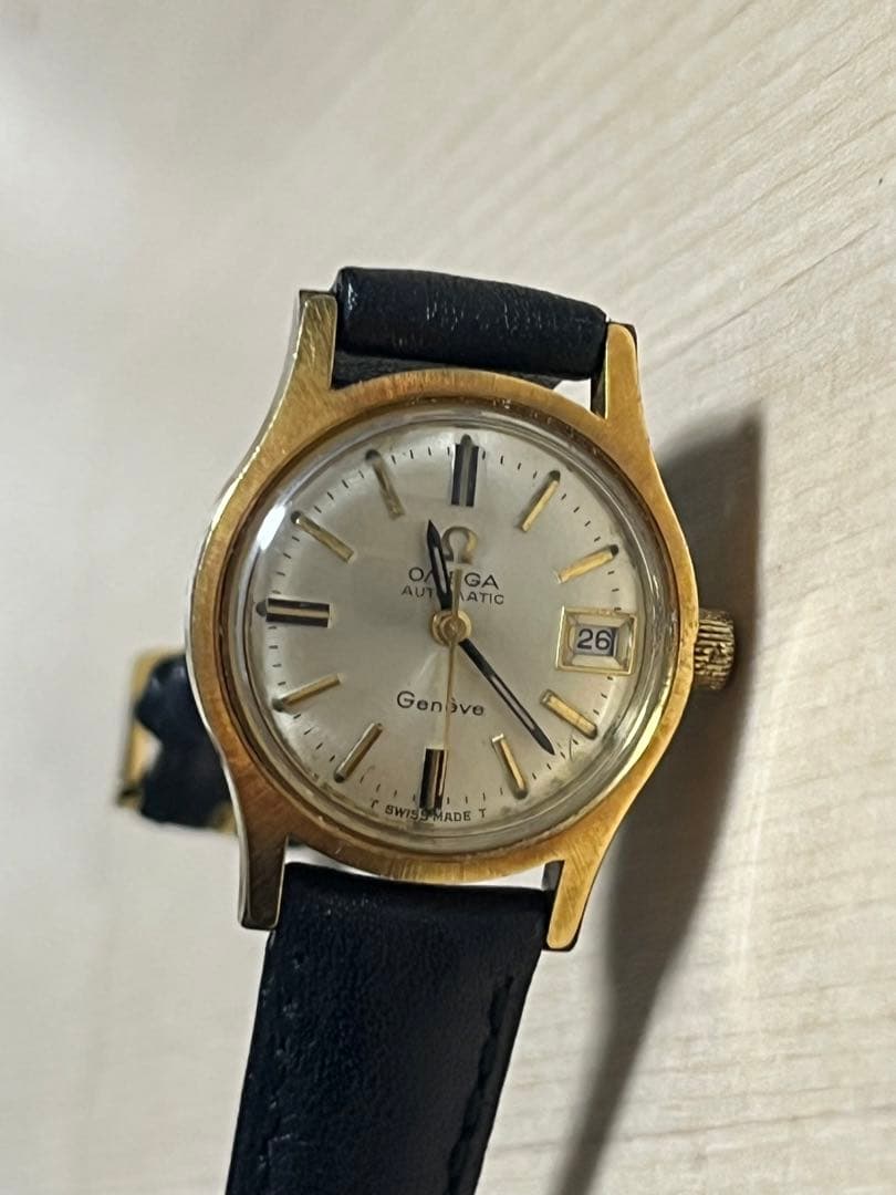 Omega Geneve 自動巻き 時計 ゴールドカラージャンク品