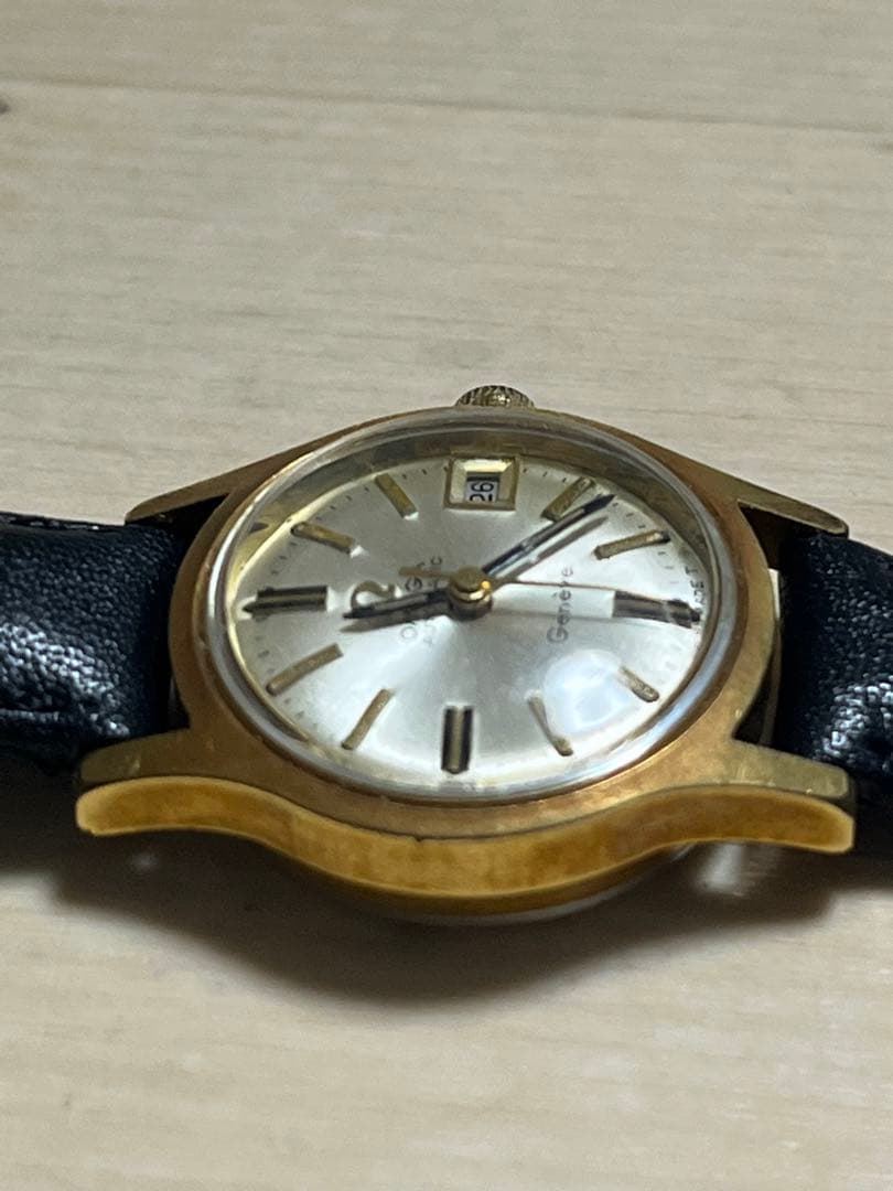 Omega Geneve 自動巻き 時計 ゴールドカラージャンク品