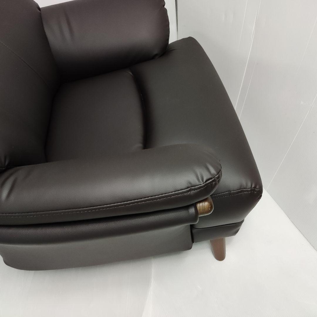 数日セール【美品】コウテイ3 ニトリ 合成皮革 1人用ソファ