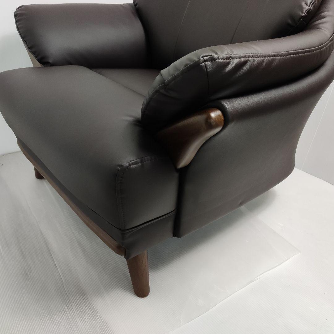 数日セール【美品】コウテイ3 ニトリ 合成皮革 1人用ソファ