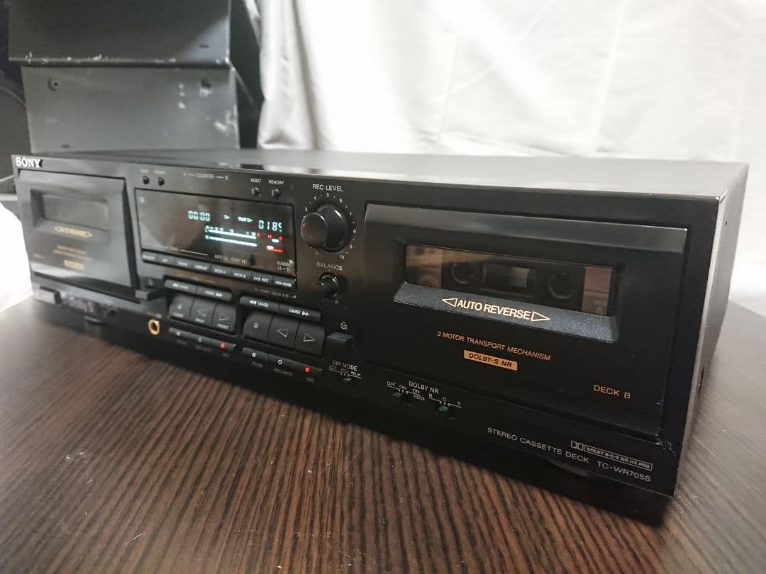 美品メンテナンス整備済 SONY製 ステレオカセットデッキ TC-WR705S