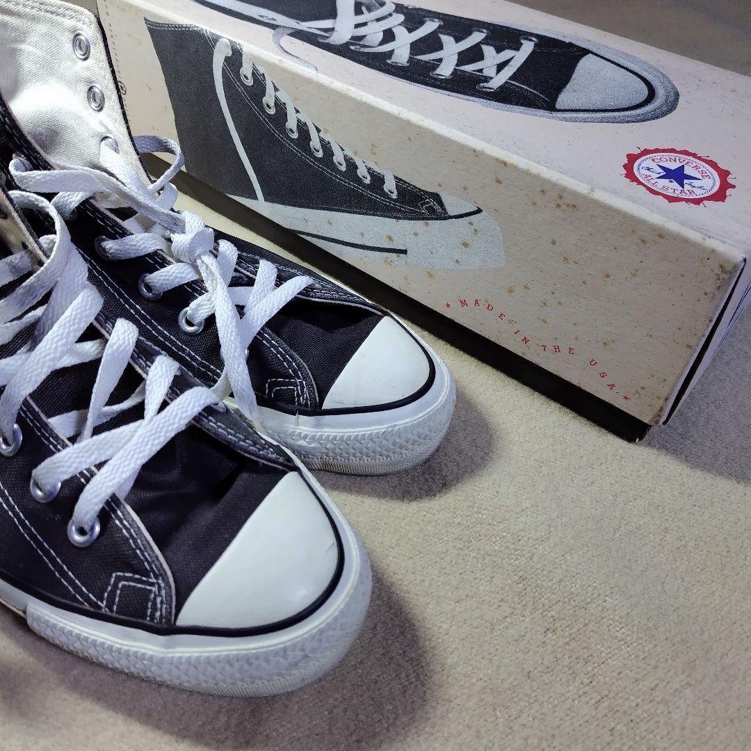 90s USA製 Converse All Star Hi Black 25cm