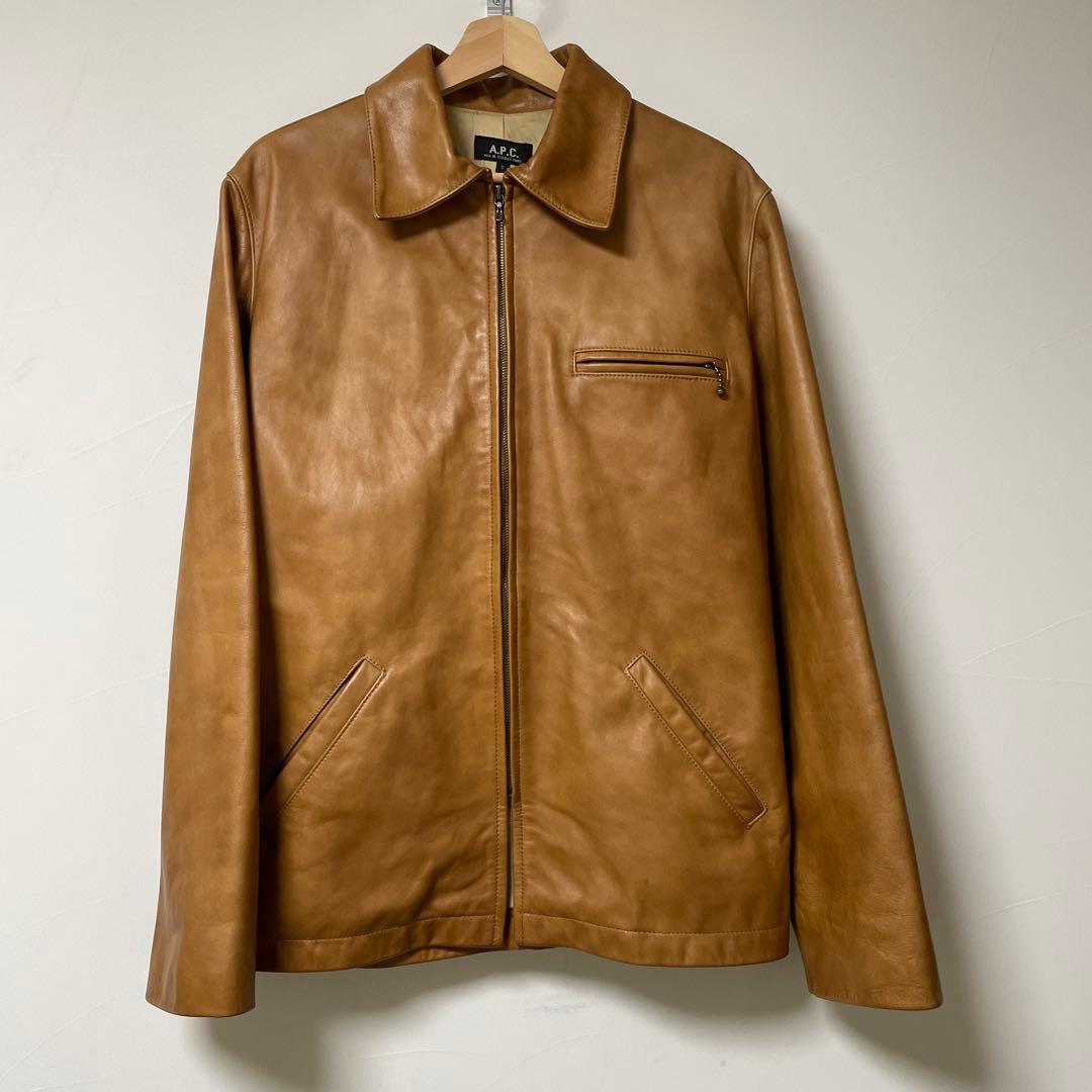 A.P.C. レザージャケット ブラウン　サイズS フランス製