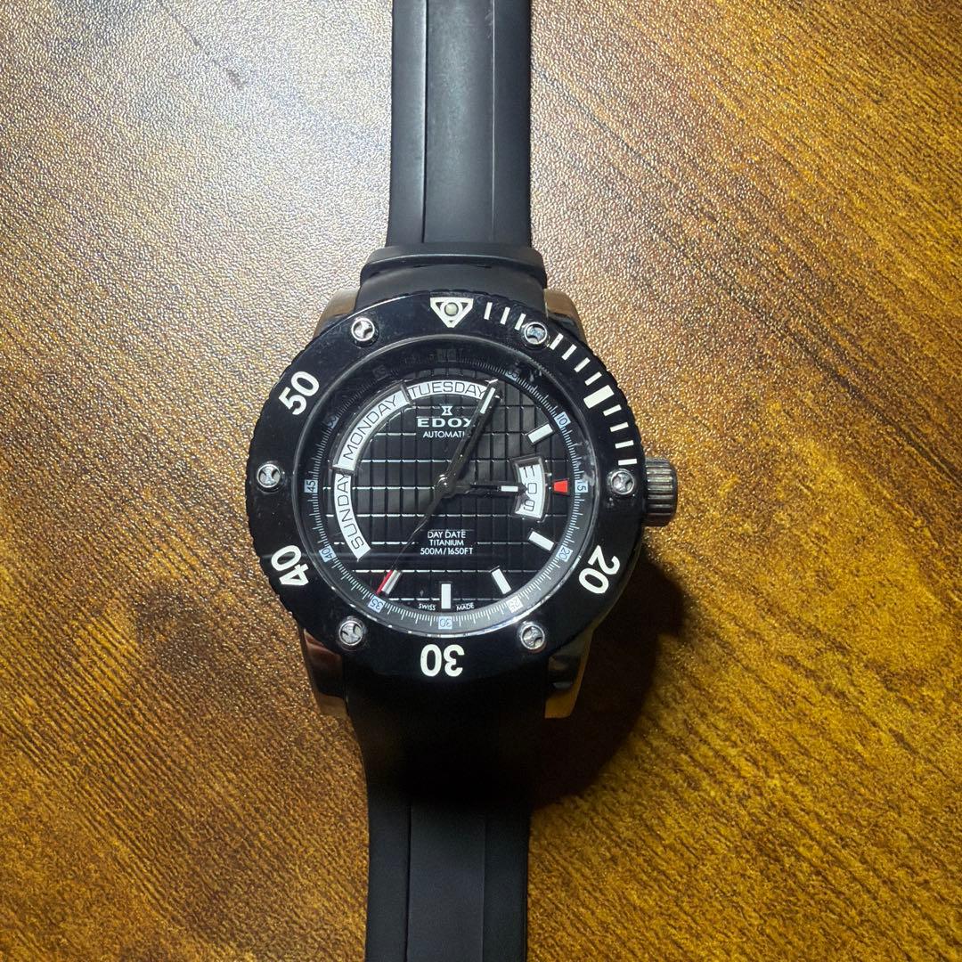 エドックスのクラスワン デイデイト 時計