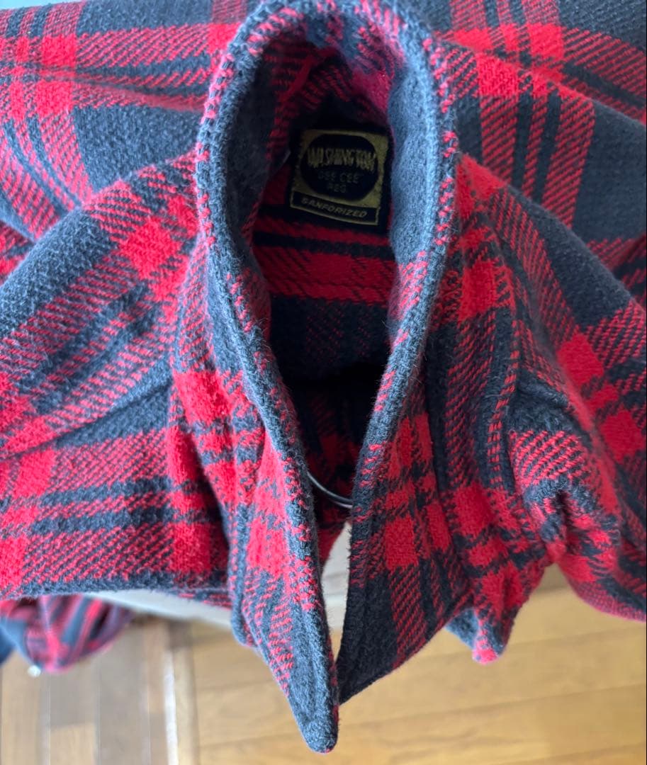 Washington Dee Cee マチネル ビンテージネル 黒赤 好配色