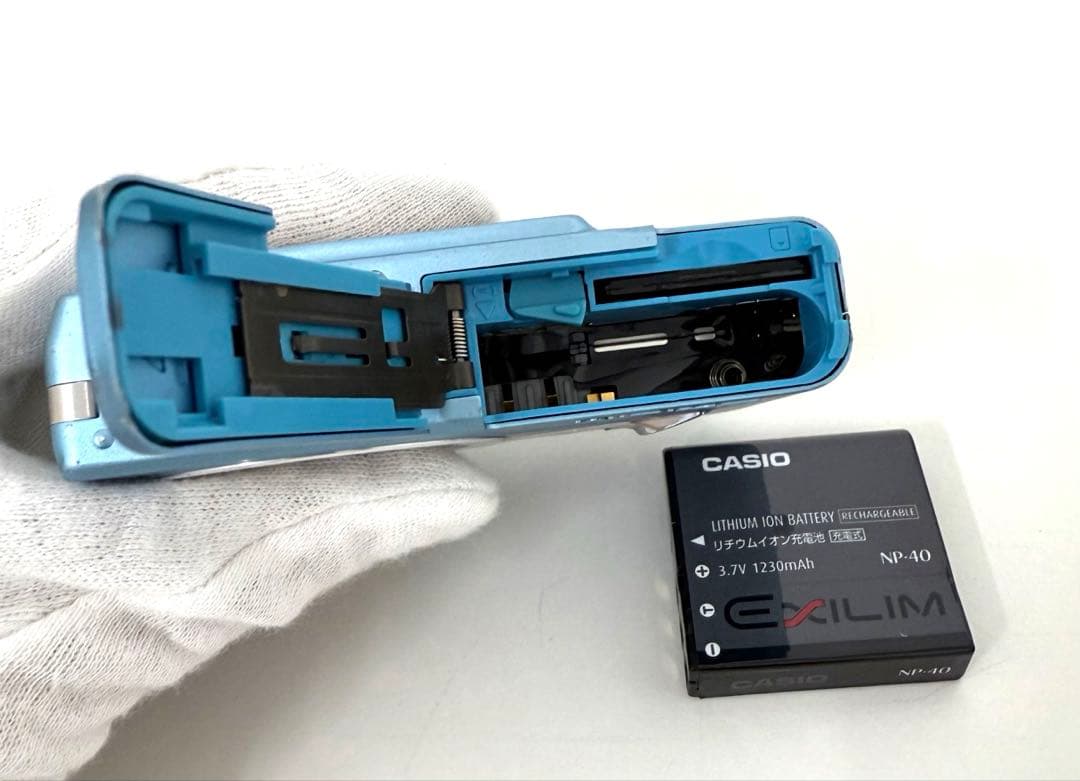 k*)様 【美品】CASIO EXILIM ZOOM EX-Z40 ブルー